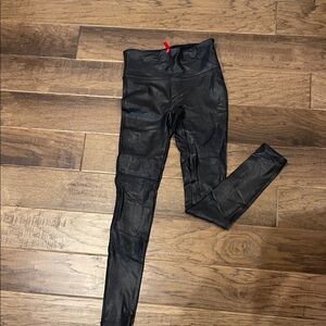 SPANX Shiny Black Leggings
